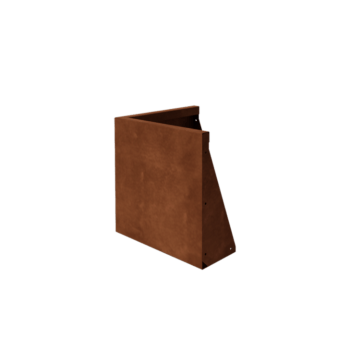 Mur de soutènement en acier Corten - Angle extérieur - 50 x 50 x 50 cm