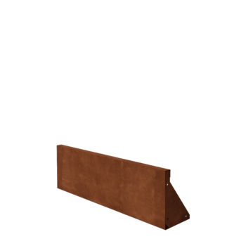 Mur de soutènement en acier Corten - Droit - 100 x 30 cm