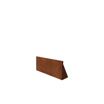 Mur de soutènement en acier corten droit 100 cm (hauteur 40 cm)