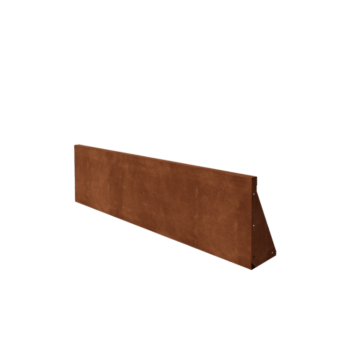 Mur de soutènement en acier corten droit 150 cm (hauteur 40 cm)