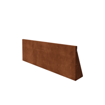 Mur de soutènement en acier Corten - Droit - 150 x 50 cm