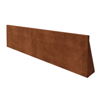 Mur de soutènement en acier Corten - Droit - 200 x 50 cm