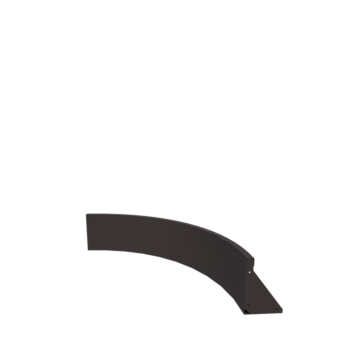 Mur de soutènement en acier - Courbe intérieure - 100 x 100 x 30 cm - RAL7016 mat (gris anthracite)