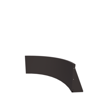 Mur de soutènement en acier - Courbe intérieure - 100 x 100 x 50 cm - Autre couleur RAL