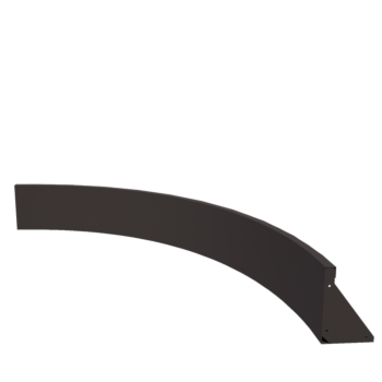 Mur de soutènement en acier - Courbe intérieure - 150 x 150 x 30 cm - Autre couleur RAL