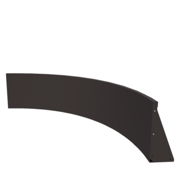 Mur de soutènement en acier - Courbe extérieure - 150 x 150 x 50 cm - Autre couleur RAL