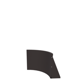 Mur de soutènement en acier - Courbe extérieure - 50 x 50 x 50 cm - Autre couleur RAL