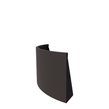 Mur de soutènement en acier - Courbe extérieure - 100 x 100 x 60 cm - Autre couleur RAL