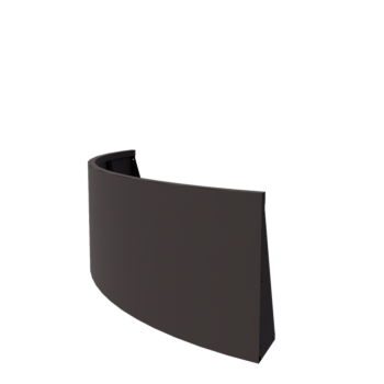 Mur de soutènement en acier - Courbe extérieure - 150 x 150 x 60 cm - Autre couleur RAL