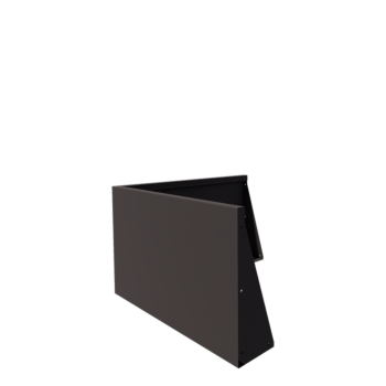 Mur de soutènement en acier - Angle extérieur - 100 x 100 x 60 cm - Autre couleur RAL