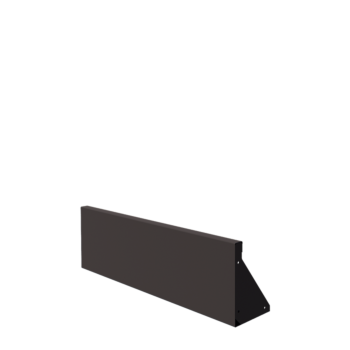 Mur de soutènement en acier - Droit - 100 x 30 cm - RAL7016 mat (gris anthracite)