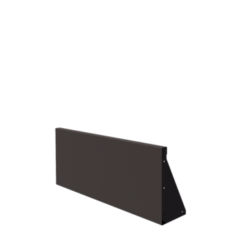 Mur de soutènement en acier - Droit - 100 x 40 cm - RAL7016 mat (gris anthracite)