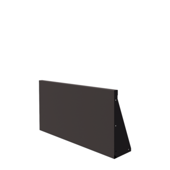 Mur de soutènement en acier - Droit - 100 x 50 cm - RAL7016 mat (gris anthracite)