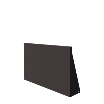 Mur de soutènement en acier - Droit - 100 x 60 cm - RAL7016 mat (gris anthracite)