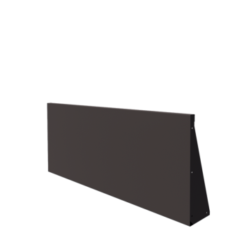Mur de soutènement en acier - Droit - 150 x 60 cm - RAL7016 mat (gris anthracite)