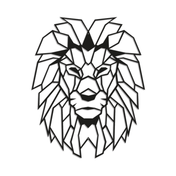 Décoration murale en métal Lion 1.0