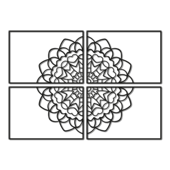 Décoration murale en métal Mandala *OP=OP