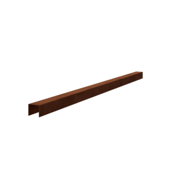 Profilé de transition en acier Corten 5 x 5 x 5 cm (longueur 150 cm)