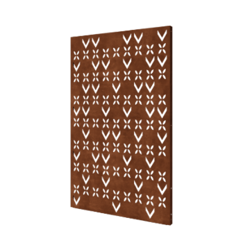 Panneau en acier corten motif de toit composition 5 120 x 6 x 190 cm