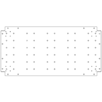 Plaque de fond en acier galvanisé - 50 x 100 cm