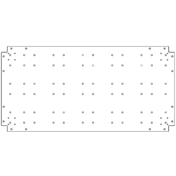 Plaque de fond en acier galvanisé - 60 x 120 cm