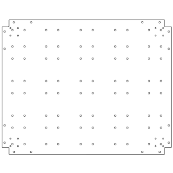 Plaque de fond en acier galvanisé - 80 x 100 cm