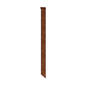 Jardinière en acier Corten - Pièce d'angle 180° - 70 cm