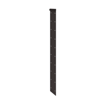 Jardinière en acier - Pièce d'angle 180° - 100 cm - RAL7016 mat (gris anthracite)