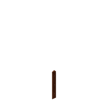 Jardinière en acier Corten - Pièce d'angle 30° - 30 cm