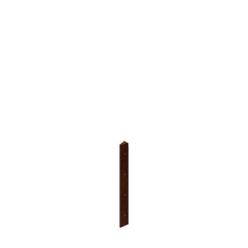 Jardinière en acier Corten - Pièce d'angle 30° - 40 cm