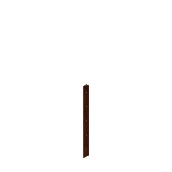 Jardinière en acier Corten - Pièce d'angle 30° - 50 cm