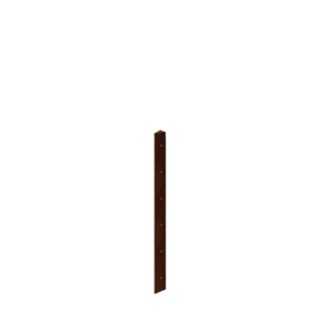 Jardinière en acier Corten - Pièce d'angle 30° - 60 cm