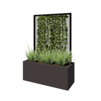 Support pour plantes grimpantes noir pour jardinière 100 x 40 cm