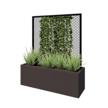 Support pour plantes grimpantes noir pour jardinière 120 x 40 cm