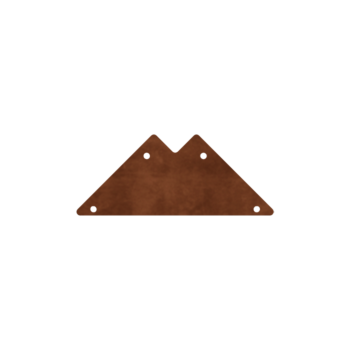 Jardinière en acier Corten - Plaque de jonction - 90°