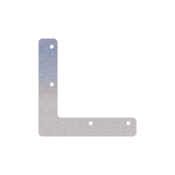 Jardinière en acier - Plaque de jonction - Forme en L