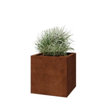 Bac à plantes soudée en acier corten Montana 60 x 60 x 60 cm