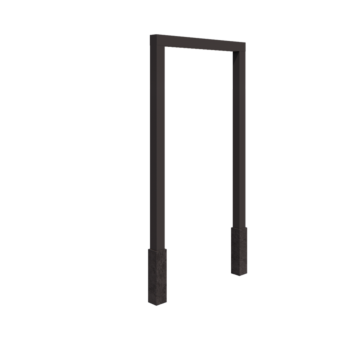 Pergola en acier - Droit - 200 x 230 cm - Autre couleur RAL - Avec plot béton