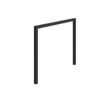 Pergola en acier - Droit - 300 x 230 cm - RAL7016 mat (gris anthracite) - Sans plot béton