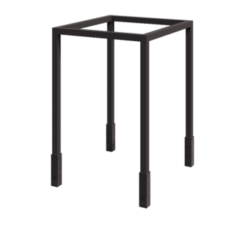 Pergola en acier - Carré - 224 x 200 x 230 cm - Autre couleur RAL - Avec plot béton