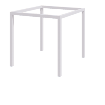 Pergola en acier - Carré - 274 x 250 x 230 cm - RAL9010 mat (blanc) - Sans plot béton