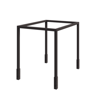 Pergola en acier - Rectangle - 324 x 250 x 230 cm - RAL7016 mat (gris anthracite) - Avec plot béton