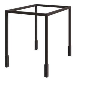 Pergola en acier - Carré - 324 x 300 x 230 cm - Autre couleur RAL - Avec plot béton