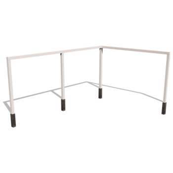pergola de coin en acier thermolaqué 600 x 412 cm