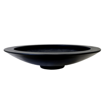 Jardinière en polyester - Coupe - Ø 153 x 34 cm - RAL9010 mat (blanc) - Avec fond