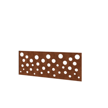 Clôture en acier corten H Panneau B 120 x 47,5 cm