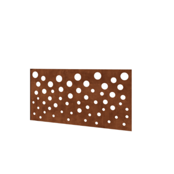 Clôture en acier corten H Panneau B 120 x 63,3 cm
