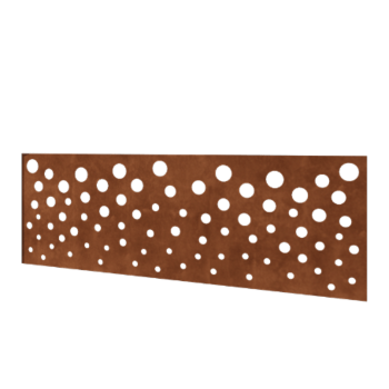 Clôture en acier corten H Panneau B 180 x 63,3 cm