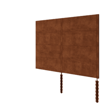 Clôture en acier corten H4 set 258 cm
