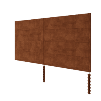 Clôture en acier corten H4 set 378 cm